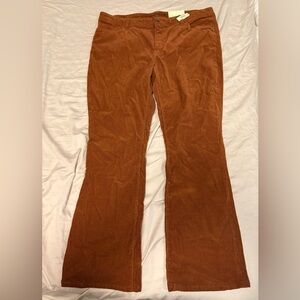 Lands' End Brown Corduroy Bootcut Pants